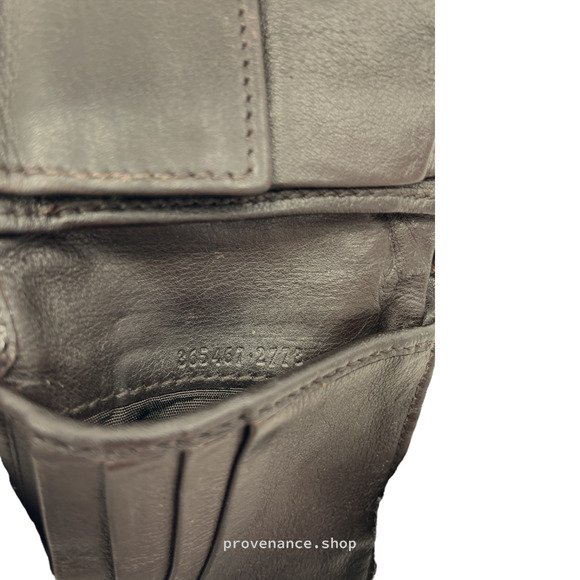 🔴 Gucci GG Bifold Wallet - Dark Chocolate Guccissima - Picture 9 of 9